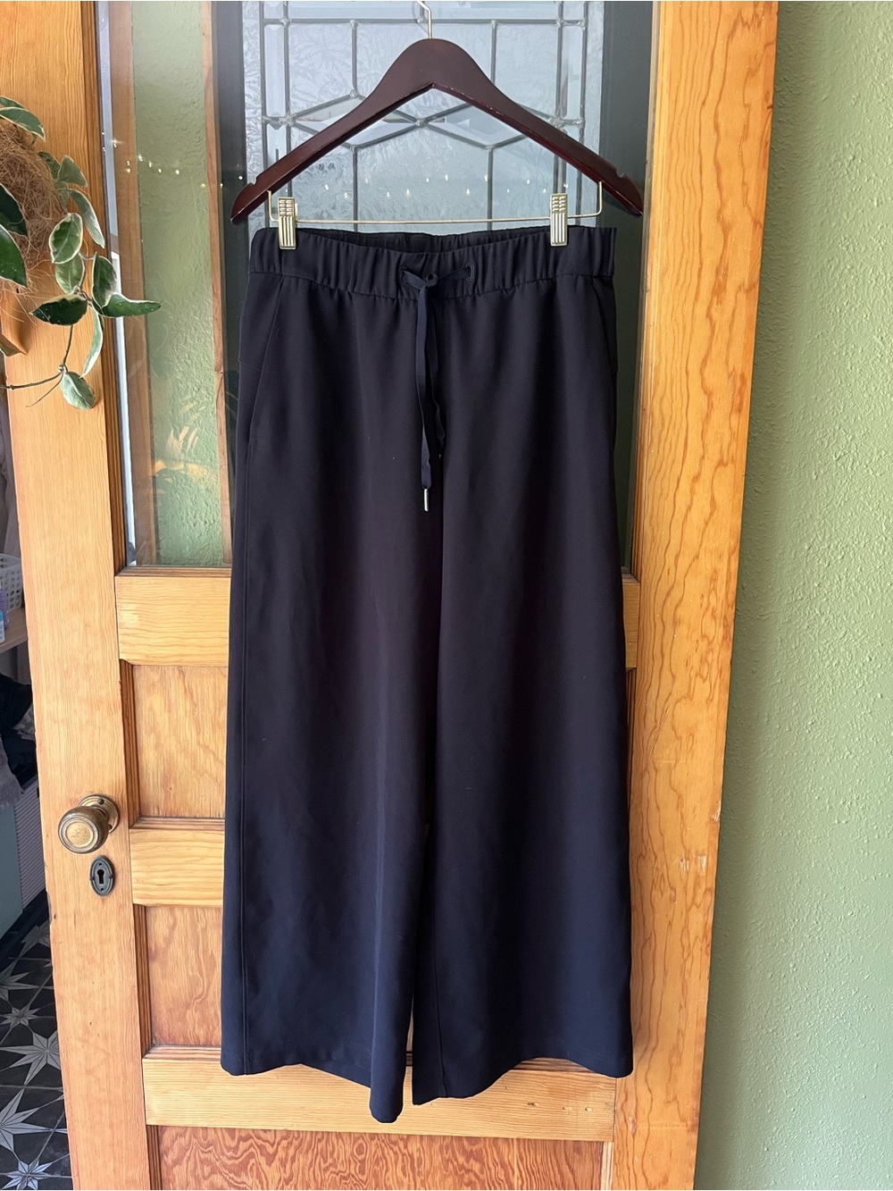 lululemon athletica Black Wide-Leg Drawstring Pants